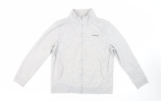 LA Gear Womens Grey Polyester Full Zip Sweatshirt Size 14 Zip - Logo Pockets
