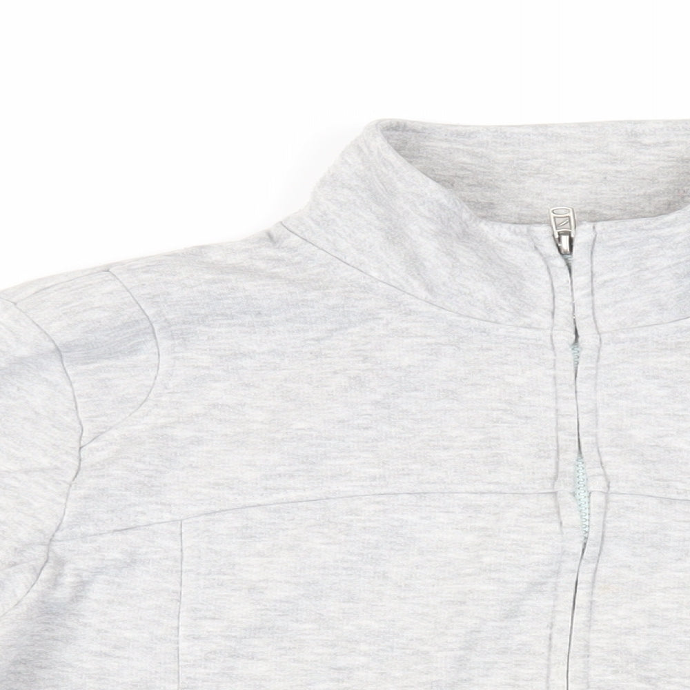 LA Gear Womens Grey Polyester Full Zip Sweatshirt Size 14 Zip - Logo Pockets