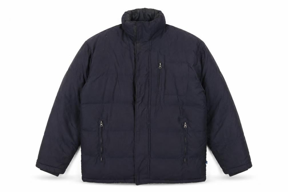 Ocean Bay Mens Black Puffer Jacket Jacket Size XL Zip