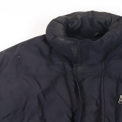 Ocean Bay Mens Black Puffer Jacket Jacket Size XL Zip