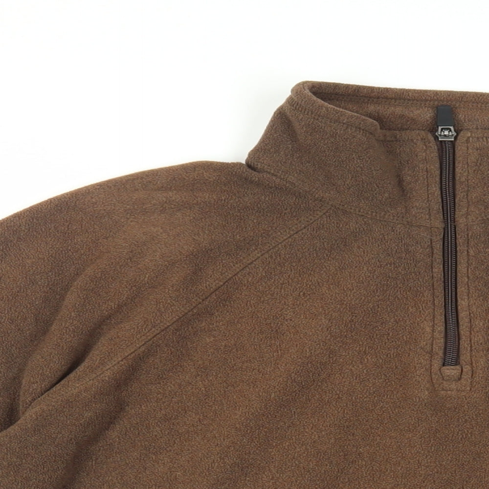 Lands' End Mens Brown Polyester Pullover Sweatshirt Size M