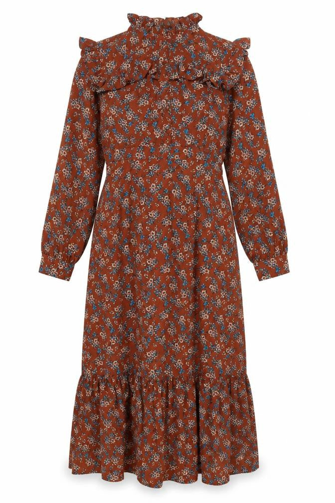 Daphnea Womens Brown Geometric Polyurethane A-Line Size S Mock Neck Zip