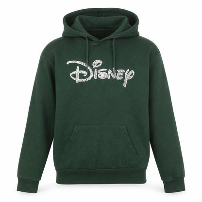 Disney Womens Green Polyester Pullover Hoodie Size S