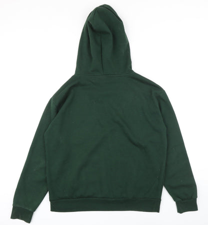 Disney Womens Green Polyester Pullover Hoodie Size S