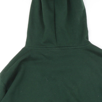 Disney Womens Green Polyester Pullover Hoodie Size S