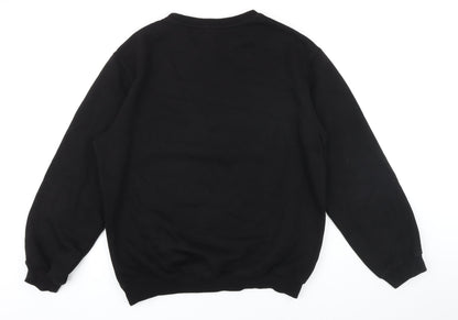 H&M Womens Black Polyester Pullover Sweatshirt Size M