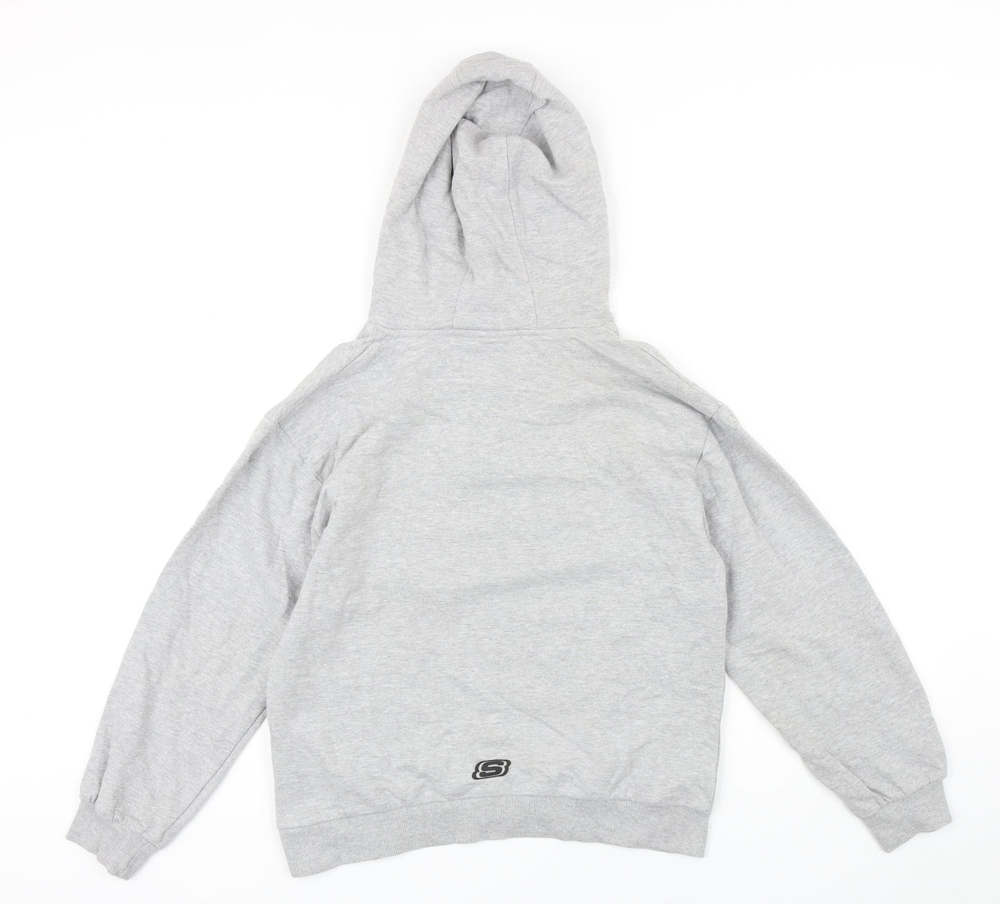 Sketchers Boys Grey Polycotton Pullover Hoodie Size 12-13 Years Zip