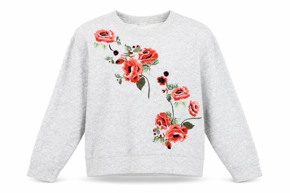H&M` Womens Green Polycotton Pullover Sweatshirt One Size
