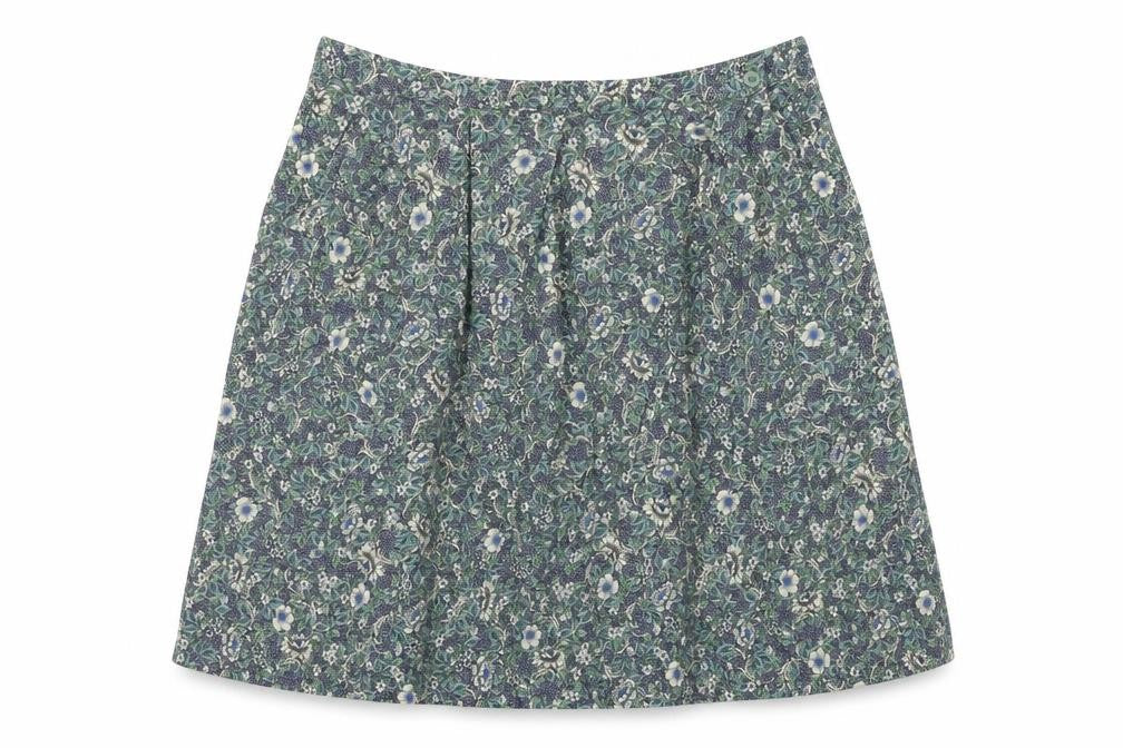 Country Collection Womens Multicoloured Floral Viscose A-Line Skirt Size 22 in Button