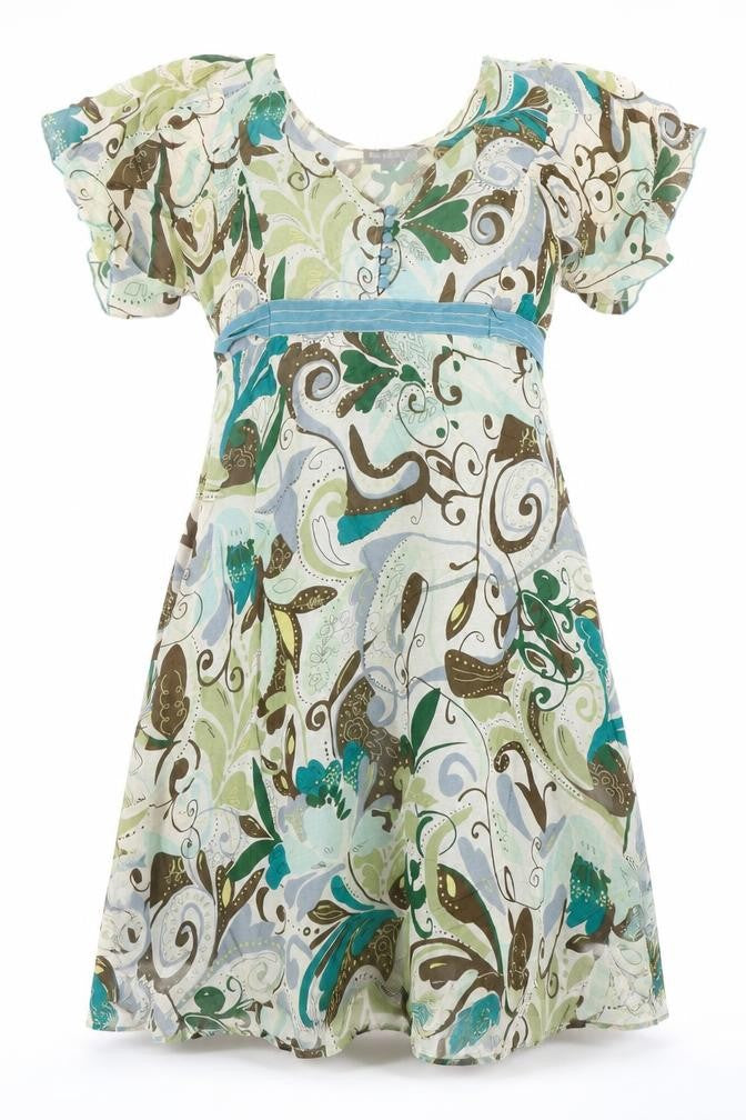Fever Womens Multicoloured Floral Cotton A-Line Size 14 V-Neck Zip