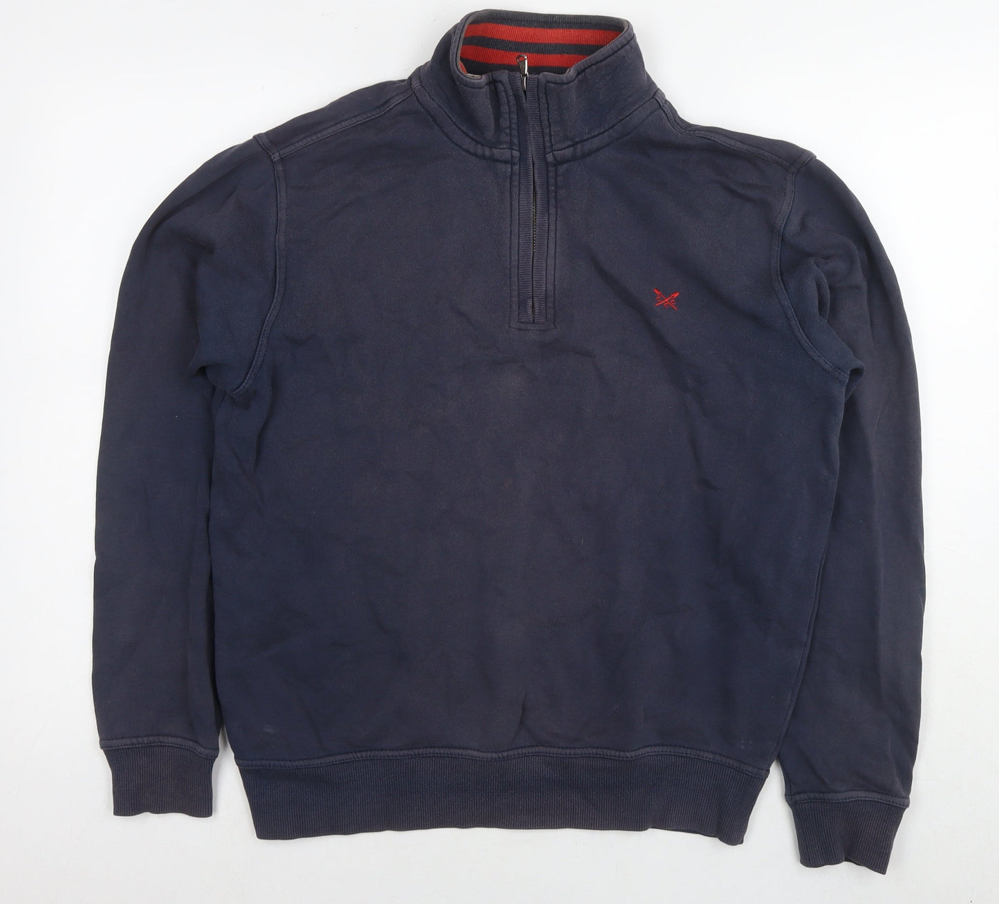 Crew Clothing Mens Blue Cotton Pullover Sweatshirt Size M