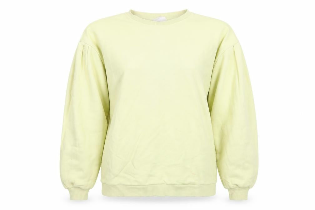 Chelsea Peers Womens Yellow Cotton Pullover Sweatshirt Size M Pullover
