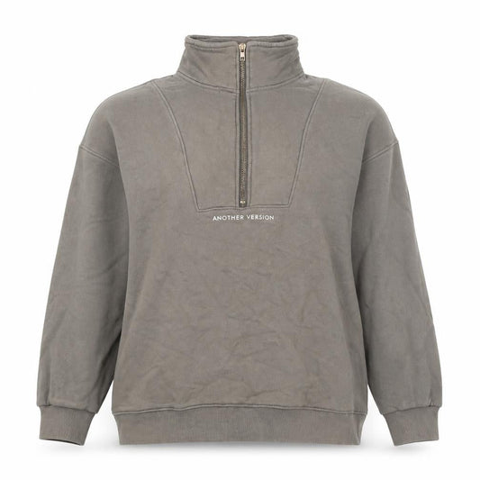 Another Version Womens Green Cotton Pullover Sweatshirt Size M Pullover - Logo