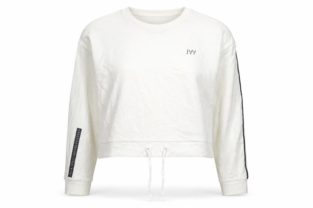 Jack Wills Womens White Cotton Pullover Hoodie Size 10 Pullover - Logo