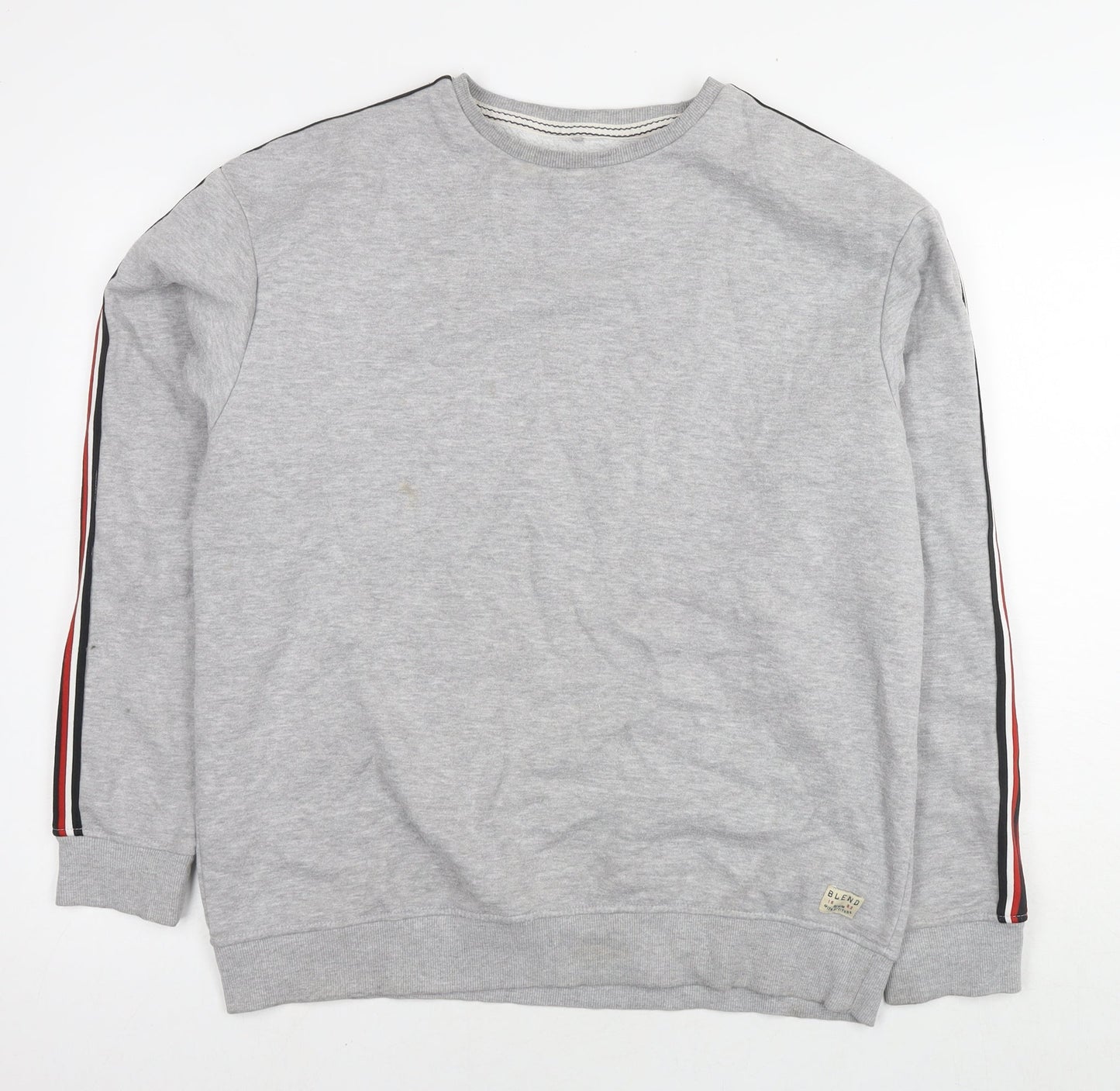 Blend Womens Grey Cotton Pullover Hoodie Size L Pullover