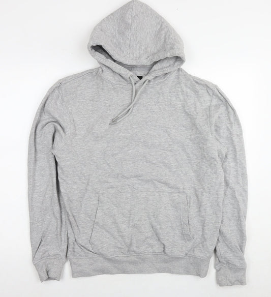 Threadbare Womens Grey Cotton Pullover Hoodie Size M Pullover