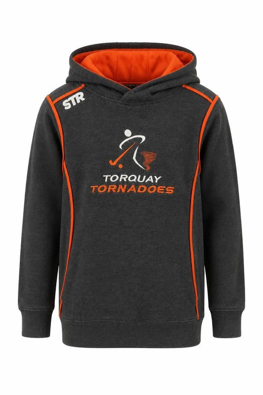 Stradivarius Boys Grey Polyester Pullover Hoodie Size 12 Years Pullover - Torquay Tornadoes