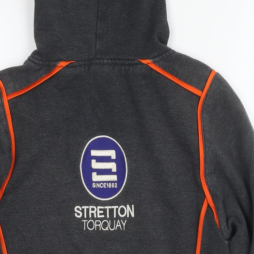 STR Boys Grey Polyester Pullover Hoodie Size 12 Years Pullover - Torquay Tornadoes