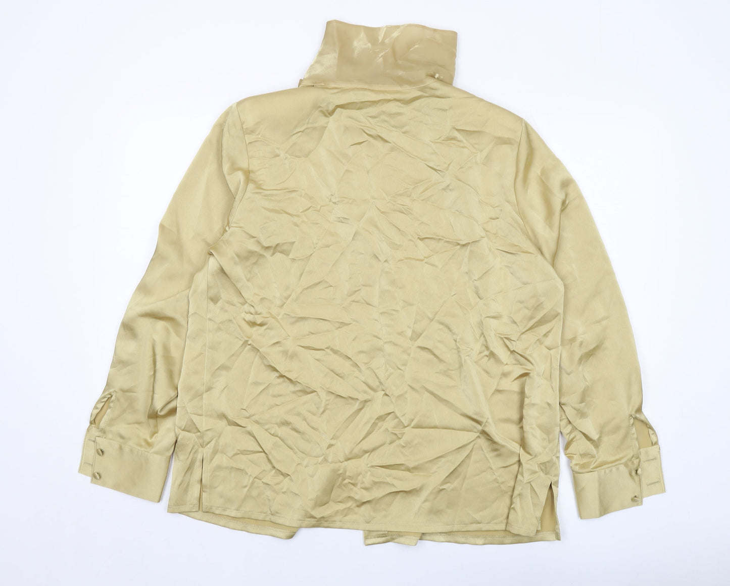 Sommermann Womens Gold Polyester Basic Blouse Size 20 Mock Neck