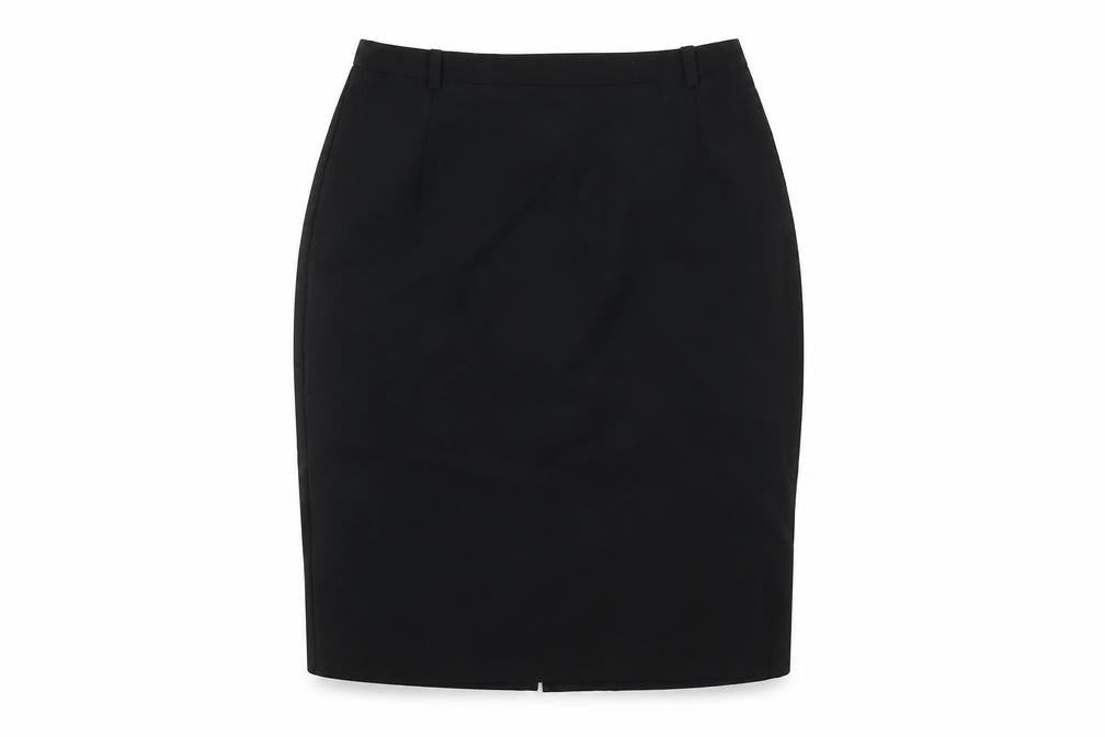 ASOS Womens Black Polyester Straight & Pencil Skirt Size 10 Zip