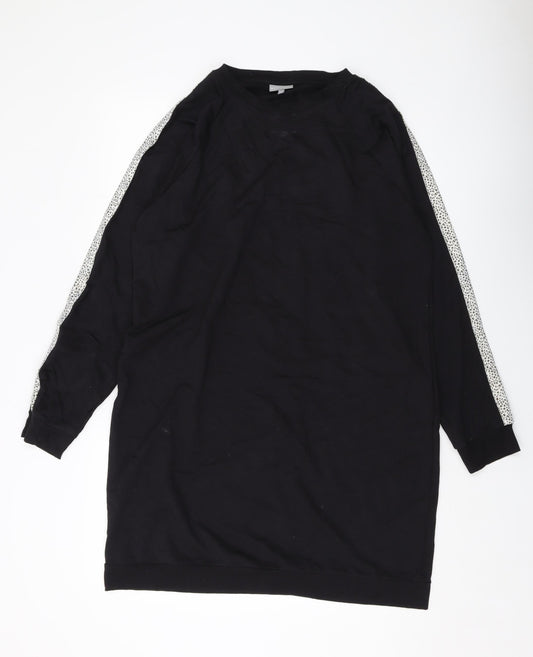 Oliver Bonas Womens Black Cotton Pullover Sweatshirt Size 14 Pullover