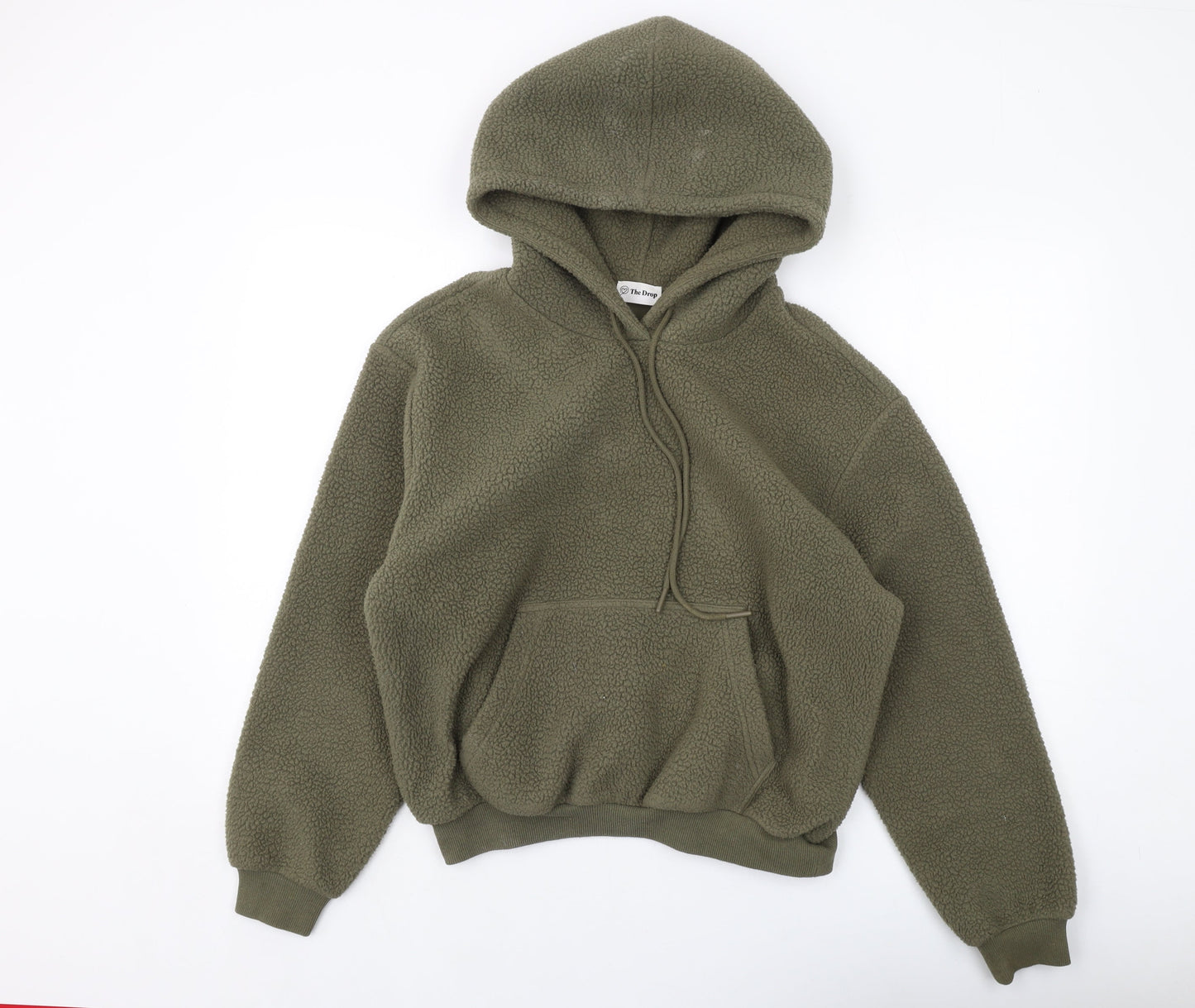 The Drop Womens Green Polyester Pullover Hoodie Size M Pullover