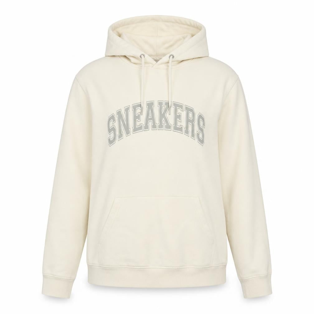 By Pollyanne Womens Ivory Cotton Pullover Hoodie Size M Pullover