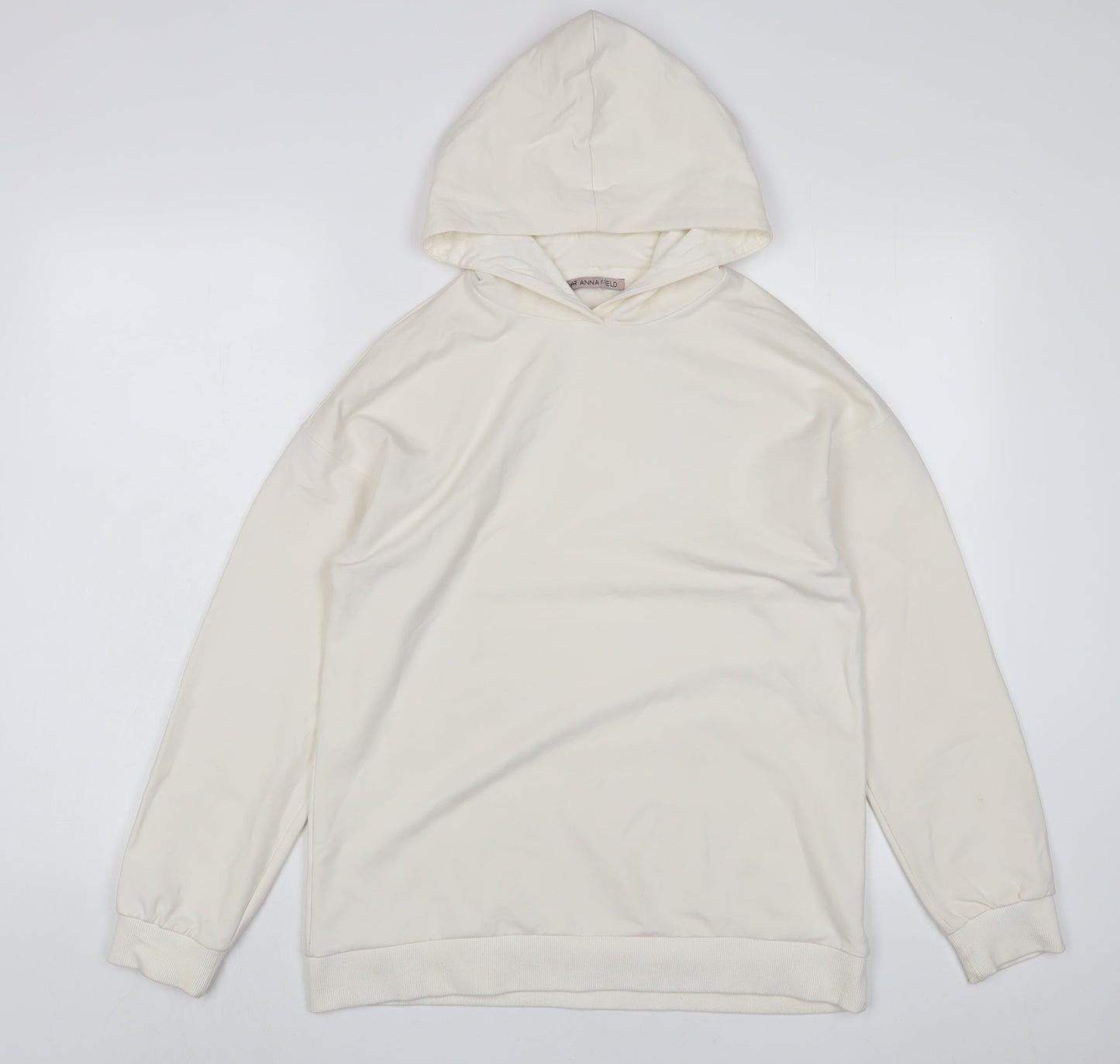 Anna Field Womens Ivory Polyester Pullover Hoodie Size S Pullover