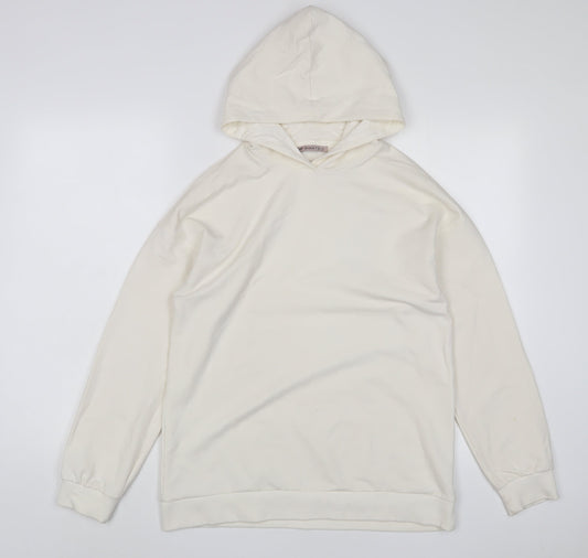 Anna Field Womens Ivory Polyester Pullover Hoodie Size S Pullover