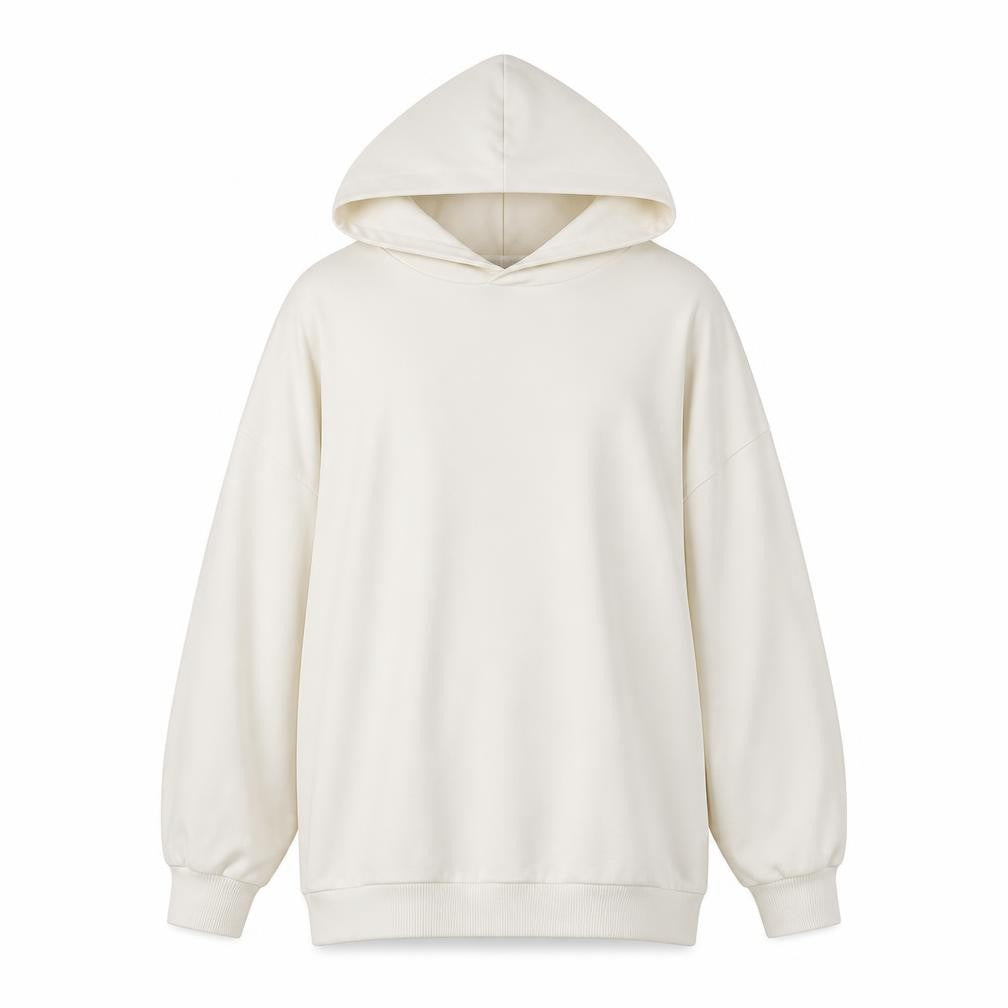 Anna Field Womens Ivory Polyester Pullover Hoodie Size S Pullover