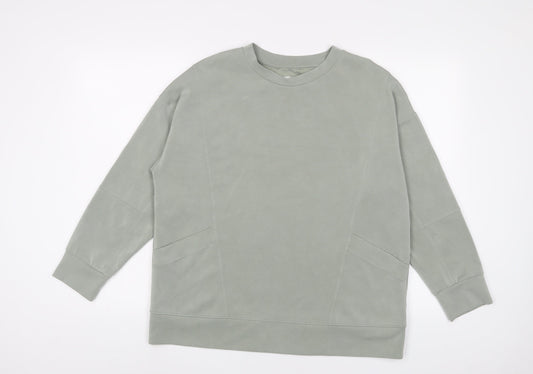 Hinch Womens Green Solid Polyester Top Pyjama Top Size 8 - 8/10
