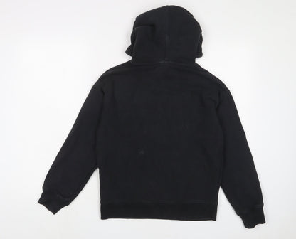 Levi's Womens Black Cotton Pullover Hoodie Size 2XS Pullover - Logo, Embroidered