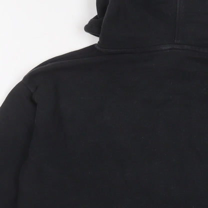 Levi's Womens Black Cotton Pullover Hoodie Size 2XS Pullover - Logo, Embroidered