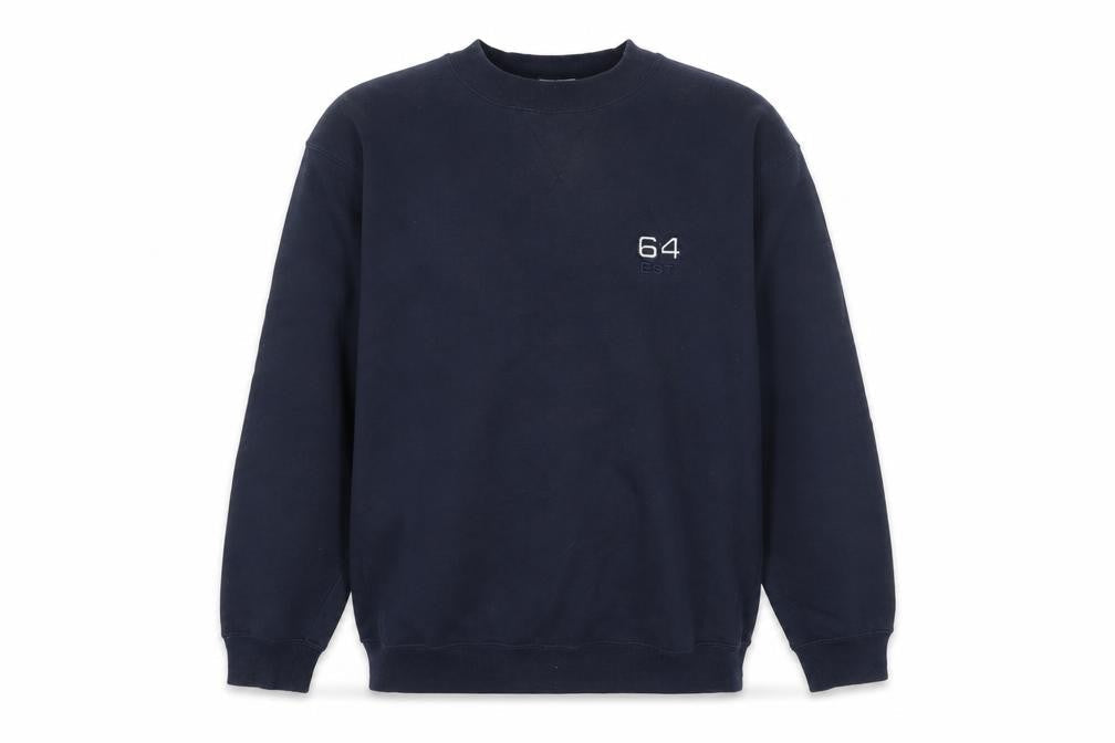 Giorgio Mens Blue Cotton Pullover Sweatshirt Size M