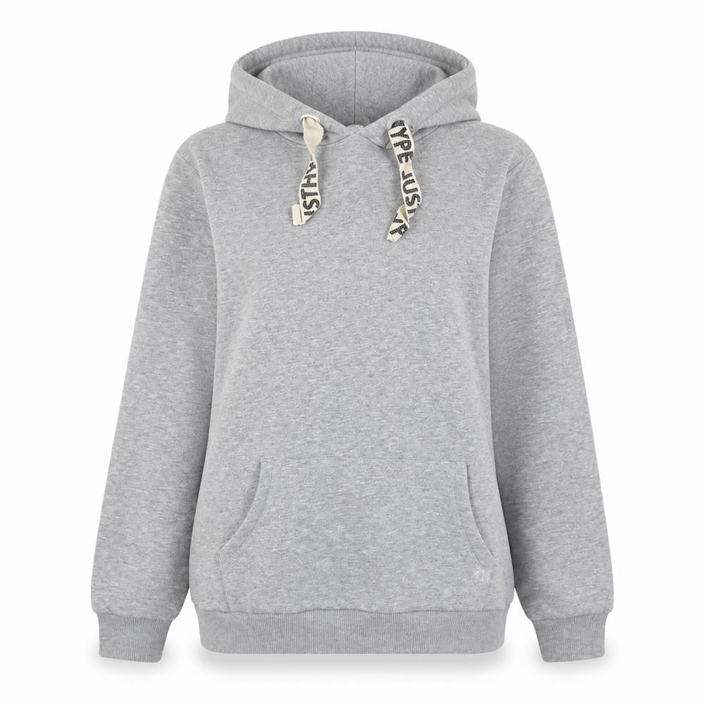 Hype Womens Grey Cotton Pullover Hoodie Size 8 Pullover