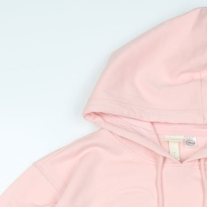 Disney Womens Pink Cotton Pullover Hoodie Size L Pullover - Mickey Mouse