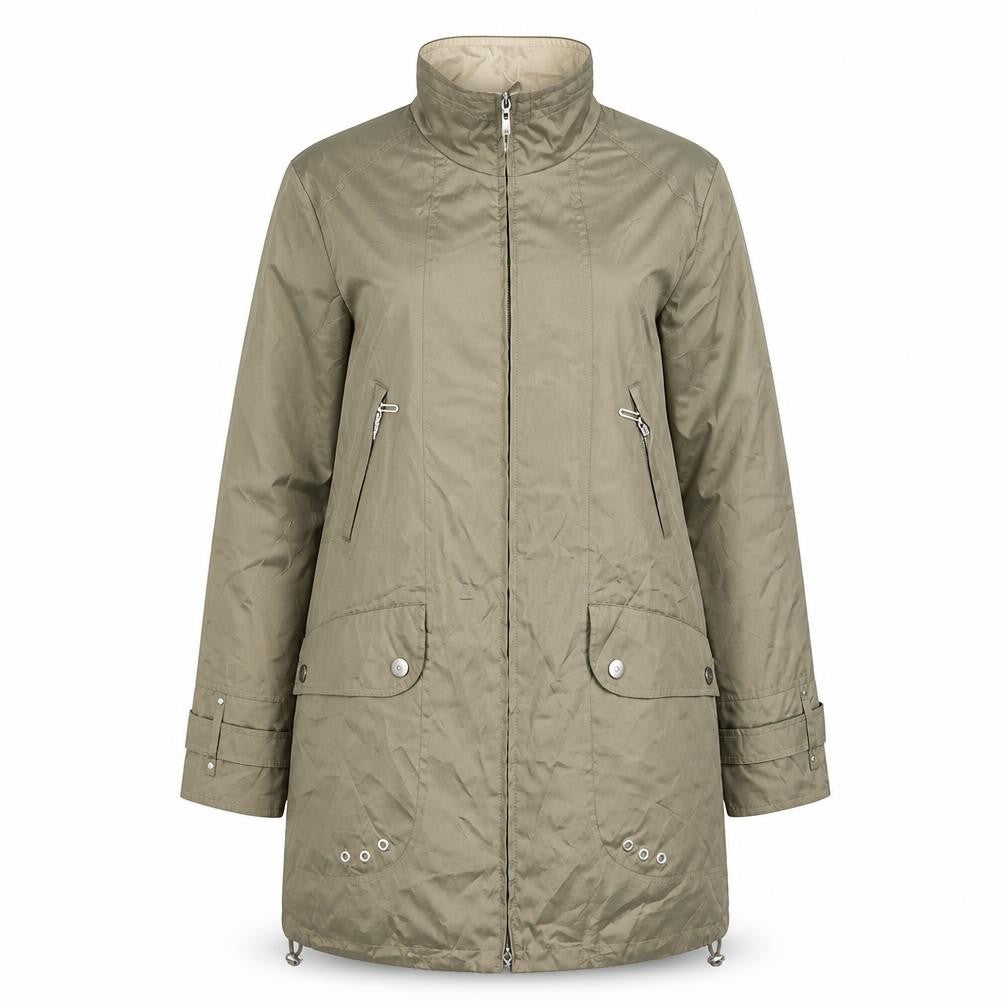 Gerry Weber Womens Beige Jacket Size 10 Zip