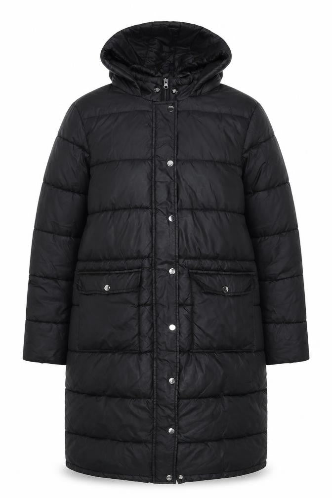 Hype Womens Black Puffer Jacket Coat Size 14 Zip