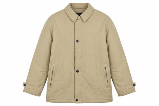 Bush Mens Beige Jacket Size L Zip