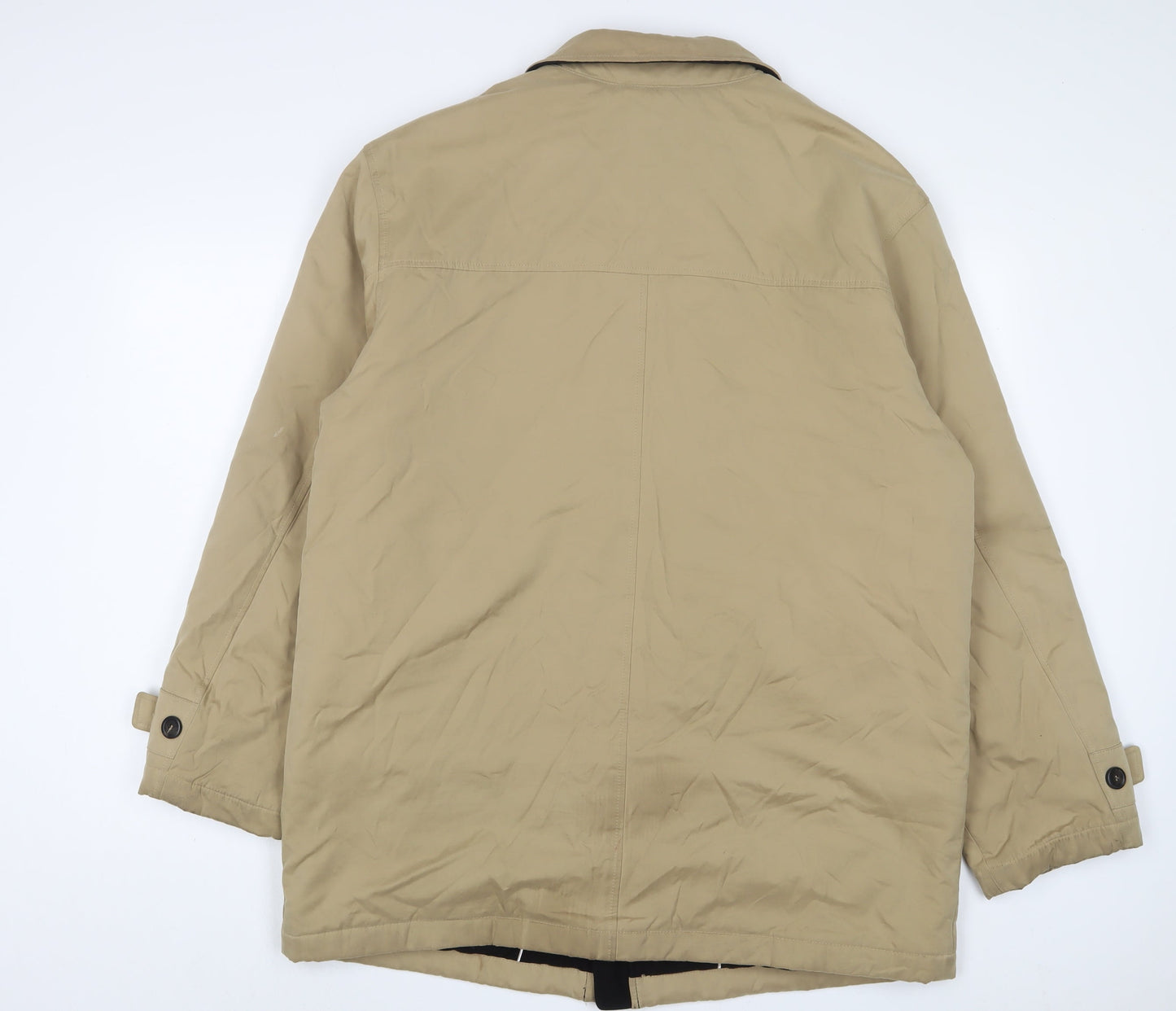 Bush Mens Beige Jacket Size L Zip