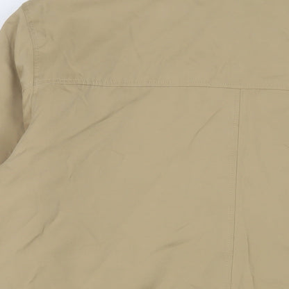 Bush Mens Beige Jacket Size L Zip