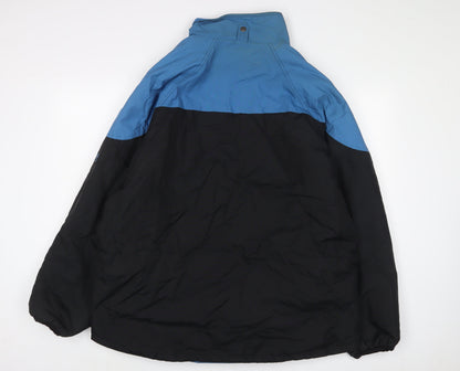 Cotton Traders Mens Black Jacket Coat Size L Zip
