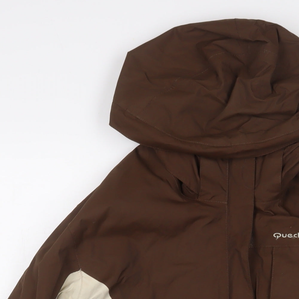 DECATHLON Womens Brown Jacket Coat Size M Zip