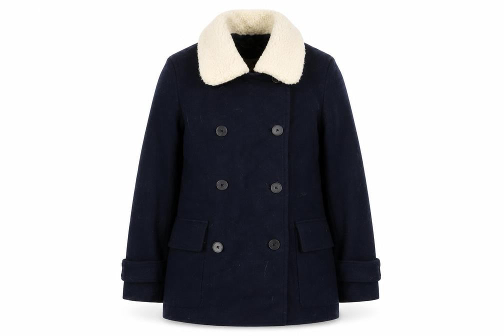 Jack Wills Womens Blue Jacket Coat Size 8 Button