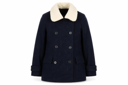 Jack Wills Womens Blue Jacket Coat Size 8 Button