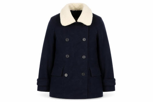 Jack Wills Womens Blue Jacket Coat Size 8 Button