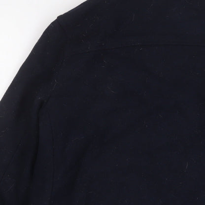 Jack Wills Womens Blue Jacket Coat Size 8 Button