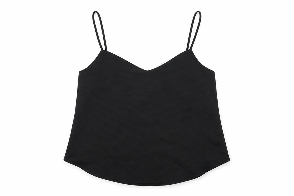 Gap Womens Black Polyester Camisole T-Shirt Size M V-Neck