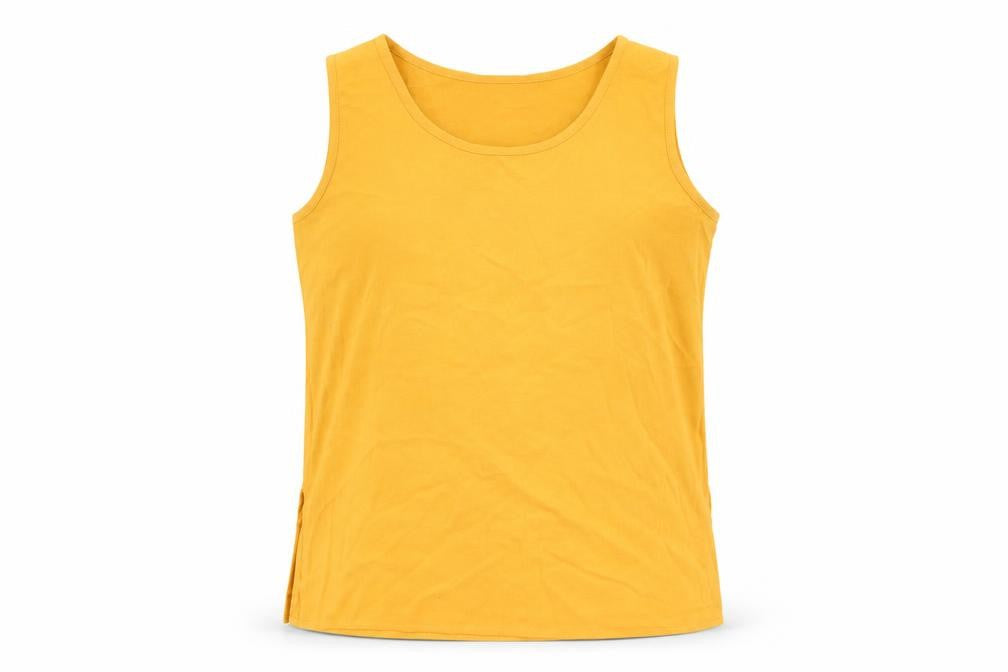 Isabelle Womens Orange Polyester Basic T-Shirt Size 14 Round Neck