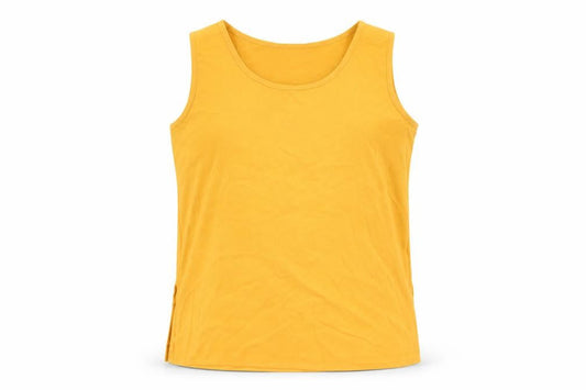 Isabelle Womens Orange Polyester Basic T-Shirt Size 14 Round Neck